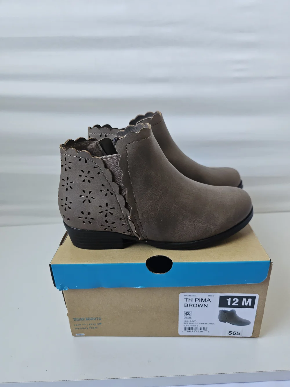 Thereabouts Girls TH PIMA Brown Ankle Boots Size 12M - NIB